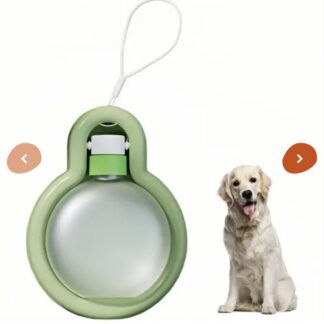 Gamelle D'eau Pour Chiens à Conception Spacieuse, Étanche & Polyvalente avec Lanière Verte - Lytech