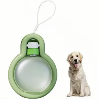 Gamelle D'eau Pour Chiens à Conception Spacieuse, Étanche & Polyvalente avec Lanière Verte - Lytech