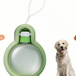 Gamelle D'eau Pour Chiens à Conception Spacieuse, Étanche & Polyvalente avec Lanière Verte - Lytech