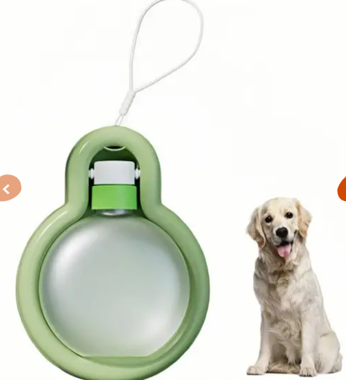 Gamelle D'eau Pour Chiens à Conception Spacieuse, Étanche & Polyvalente avec Lanière Verte - Lytech